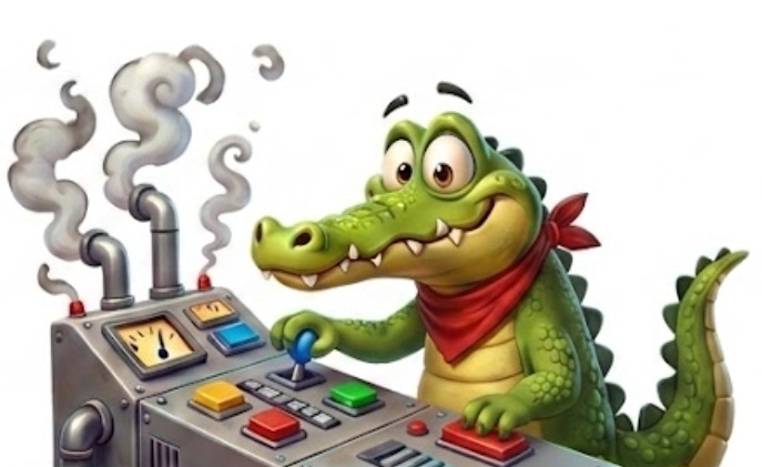 Crocodile mascotte